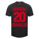 Günstige Fußballtrikots Bayer 04 Leverkusen Alejandro Grimaldo 20 Heimtrikot 2023-24 Kurzarm